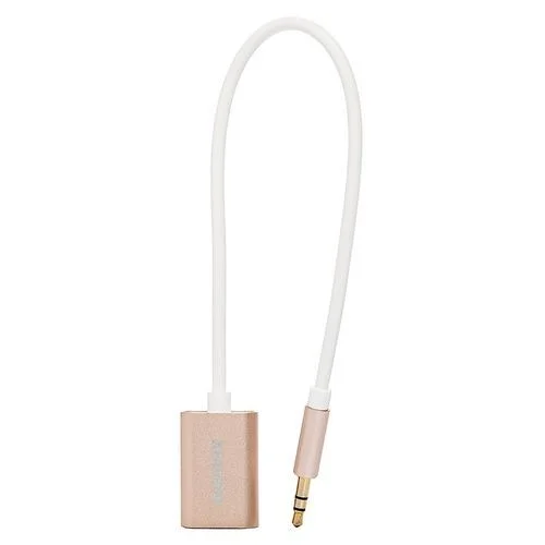 Разветвитель AUX Remax (RL-S20) mini jack 3.5мм (F - 2 x M) 25см Золото