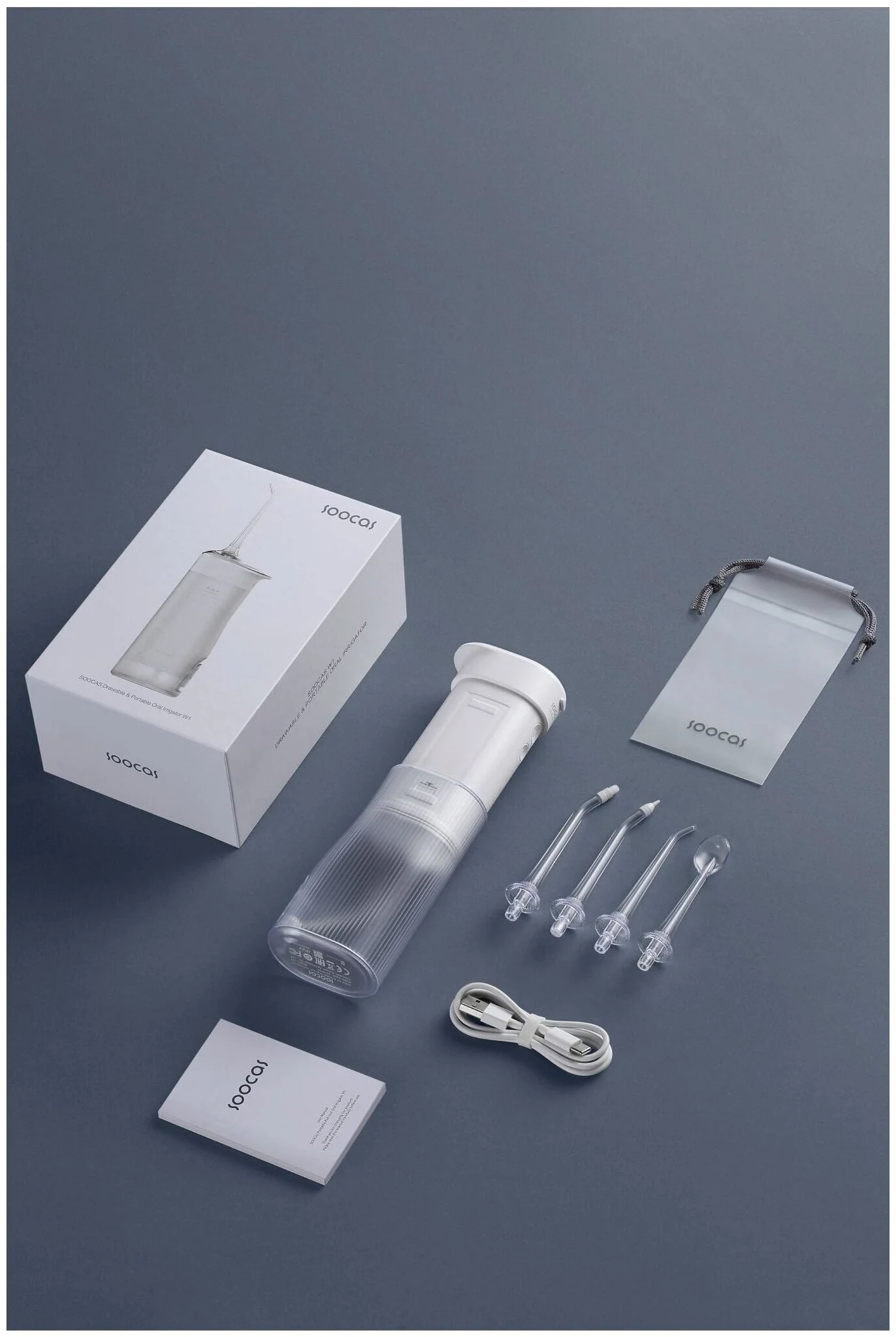 Купить Ирригатор полости рта Soocas W1 (4 насадки) Белый Ирригатор полости рта Soocas W1 (4 насадки) Белый