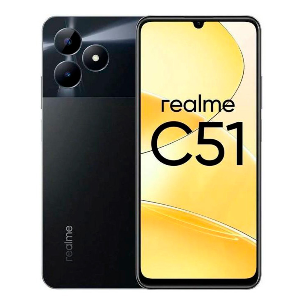 Realme C51 4/64GB Carbon Black (Черный) RU