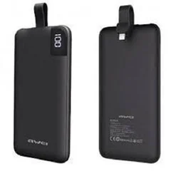 Внешний аккумулятор Awei PowerBank (P67K) 10000 mAh Black (Черный)
