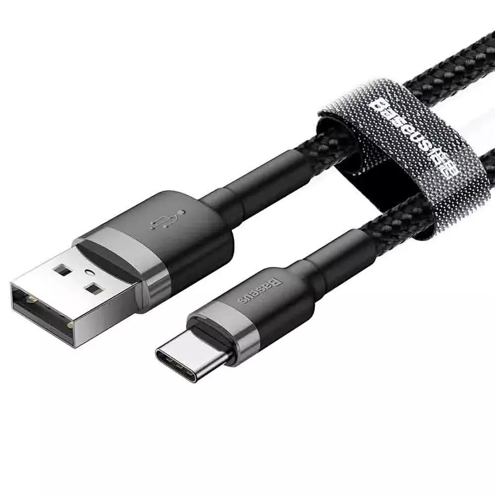 Кабель Baseus USB Type-C (CATKLF-BG1) (с поддержкой быстрой зарядки) Черный