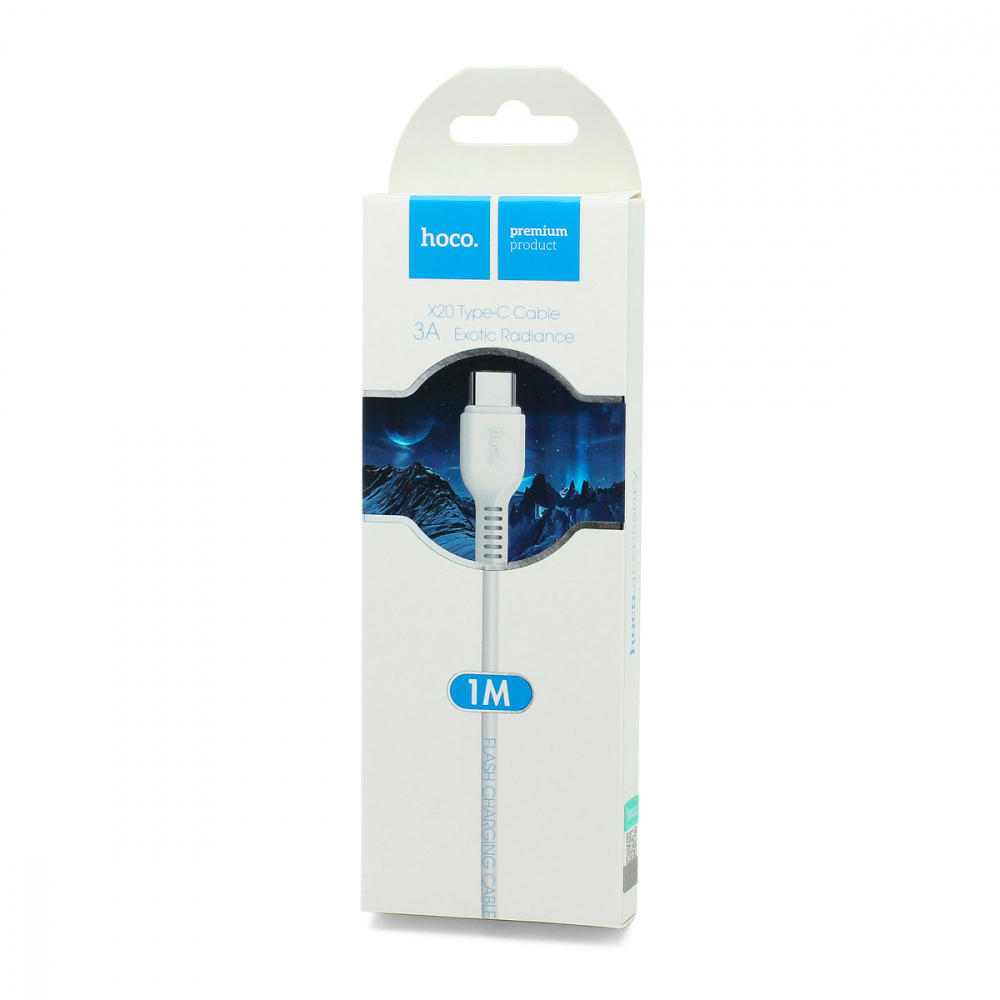 Кабель HOCO (X20) Flash USB Type-C Белый