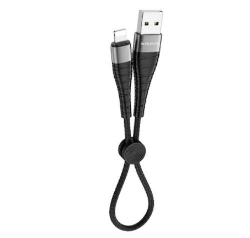 Кабель Borofone (BX32) Munificent Apple Lightning (5A, 0.25м) Черный