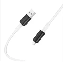 Кабель HOCO (X48) Soft Silicone MicroUSB (2.4A) Белый