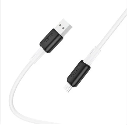 Кабель HOCO (X48) Soft Silicone MicroUSB (2.4A) Белый