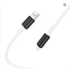 Кабель HOCO (X48) Soft Silicone MicroUSB (2.4A) Белый