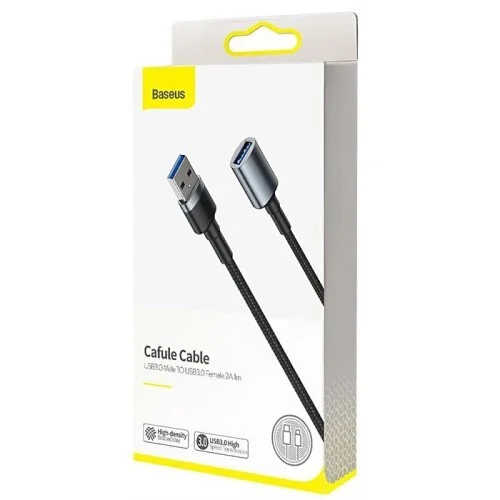 Купить Кабель Baseus (F-M) USB 3.0 (CADKLF-B0G) 1м Серый Кабель Baseus (F-M) USB 3.0 (CADKLF-B0G) 1м Серый