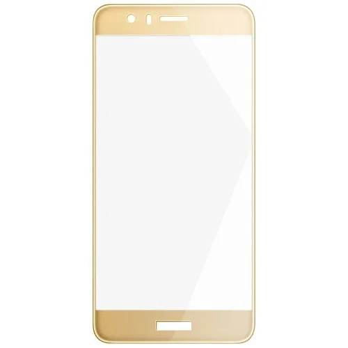 Защитное стекло Huawei Honor 8 Pro / V9 с твердой рамкой Золотое
