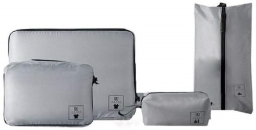 k9825 Набор упаковочных сумок для чемодана Xiaomi 90 Points Base Storage Bag Set (4шт) Серый