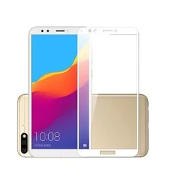 Защитное стекло City Huawei Honor 7A Pro / Y6 Prime (2018) с твердой рамкой Белое