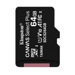 Карта памяти Kingston Canvas Select Plus microSDXC 64GB 100MB/s Class 10