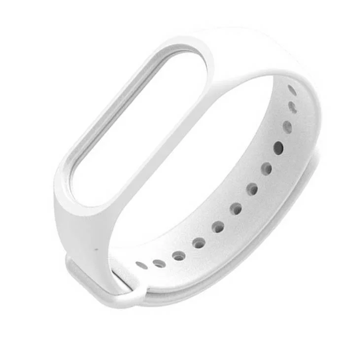 Силиконовый ремешок Xiaomi Mi Band 5 Белый