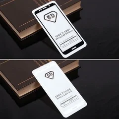 Защитное стекло City Huawei Honor 7A/ Y5 Prime (2018) FullGlue с твердой рамкой Белое