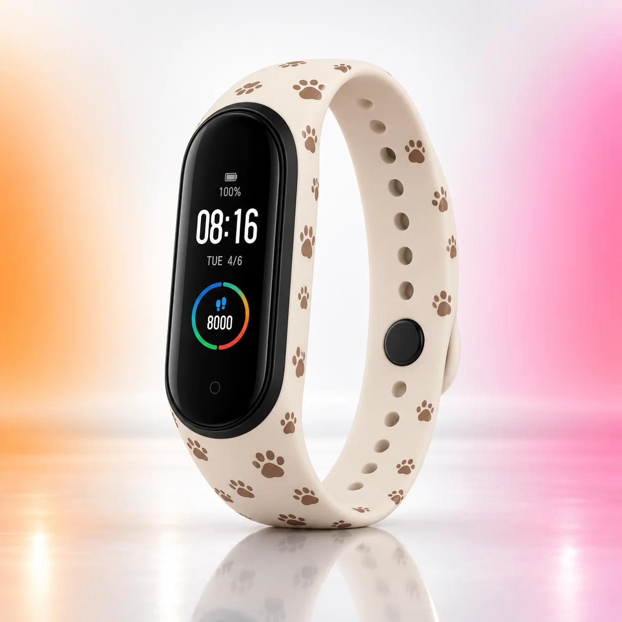 Силиконовый ремешок Xiaomi Mi Band 5 Следы