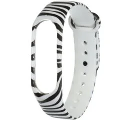 Купить Силиконовый ремешок Xiaomi Mi Band 5 Зебра Силиконовый ремешок Xiaomi Mi Band 5 Зебра