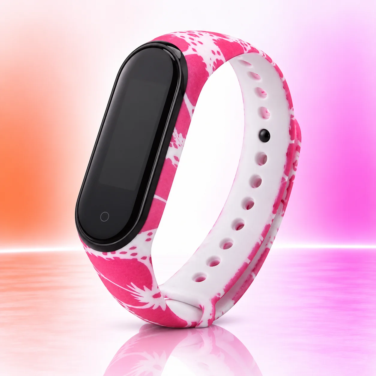 Силиконовый ремешок Xiaomi Mi Band 5 Розовая пантера