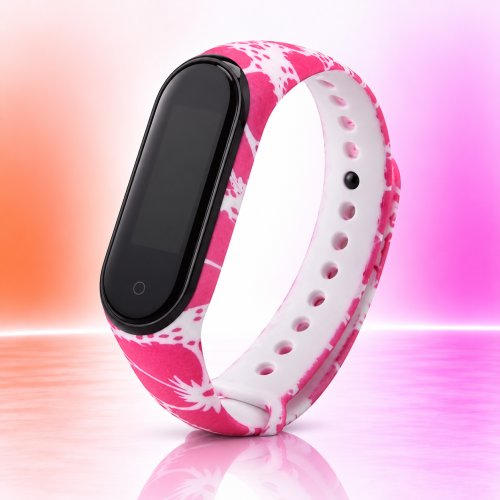 Силиконовый ремешок Xiaomi Mi Band 5 Розовая пантера