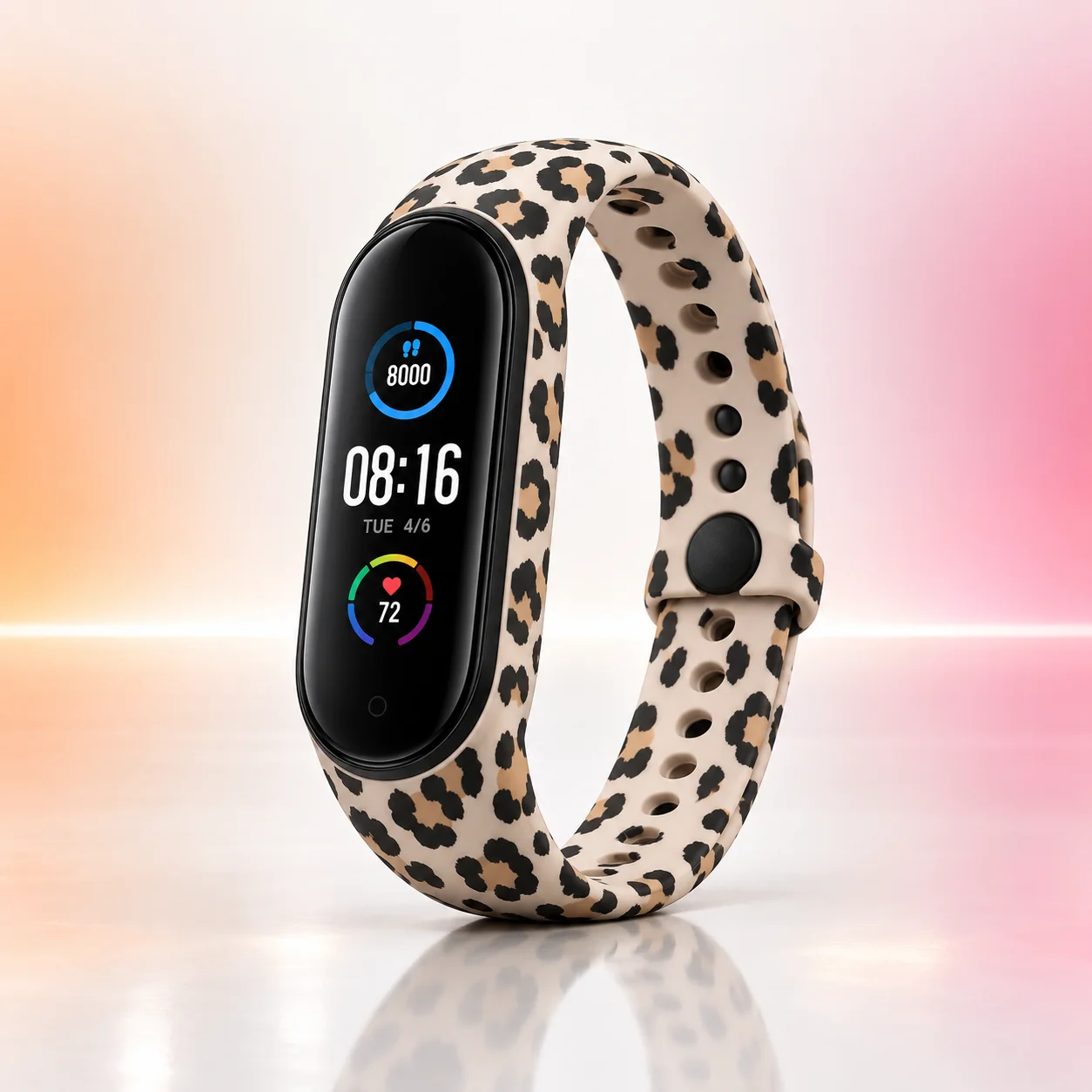 Силиконовый ремешок Xiaomi Mi Band 5 Пантера