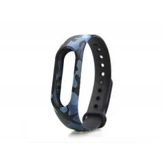 Силиконовый ремешок Xiaomi Mi Band 5 Камуфляж синий