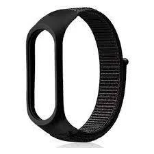 Нейлоновый ремешок Xiaomi Mi Band 5 черный + черный