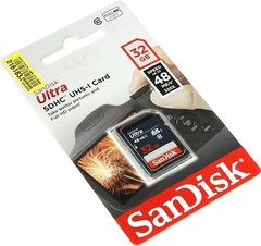 Карта памяти SD 32 Gb SanDisk (class 10) UHS-1 Ultra (80 MB/s)