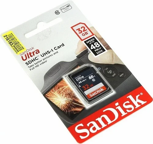 Купить Карта памяти SD 32 Gb SanDisk (class 10) UHS-1 Ultra (80 MB/s) Карта памяти SD 32 Gb SanDisk (class 10) UHS-1 Ultra (80 MB/s)