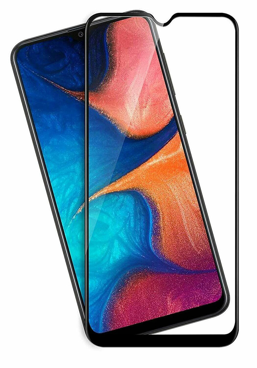 Защитное стекло Samsung Galaxy A31 на весь экран (6D) Черное