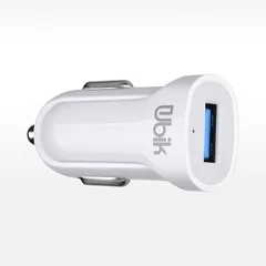 Купить Автомобильное зарядное устройство Ubik UCS12W (2.1A, 1 USB) Белый Автомобильное зарядное устройство Ubik UCS12W (2.1A, 1 USB) Белый