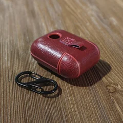 Купить Чехол Apple AirPods кожанный красный Чехол Apple AirPods кожанный красный
