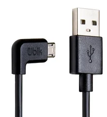 Купить Кабель Ubik USB MicroUSB (UM11) угловой Черный Кабель Ubik USB MicroUSB (UM11) угловой Черный