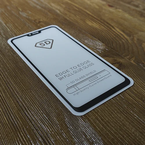 Защитное стекло Xiaomi Mi8 Lite FullGlue с твердой рамкой Черное