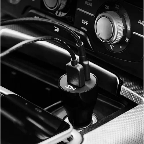 Автомобильная зарядка Xiaomi ZMI Metal Car Charger (AP721) 45W Черный