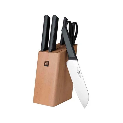 Набор ножей Xiaomi Huo Hou Fire Kitchen Steel Knife Set с подставкой (HU0057)