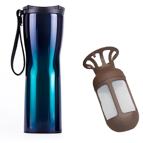Умный термос Xiaomi Moka Kiss Kiss Fish CC Cup с датчиком температуры (430мл) Синий