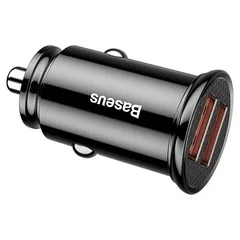 Автомобильное зарядное устройство Baseus Car Charger Dual (QC3.0, 30W) (CCALL-YD01) Черный