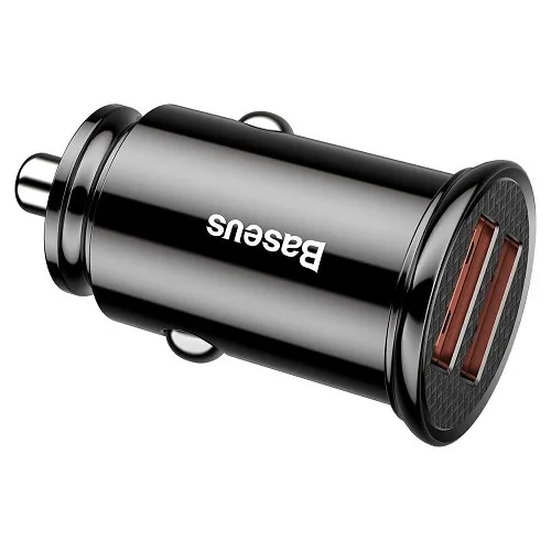 Автомобильное зарядное устройство Baseus Car Charger Dual (QC3.0, 30W) (CCALL-YD01) Черный