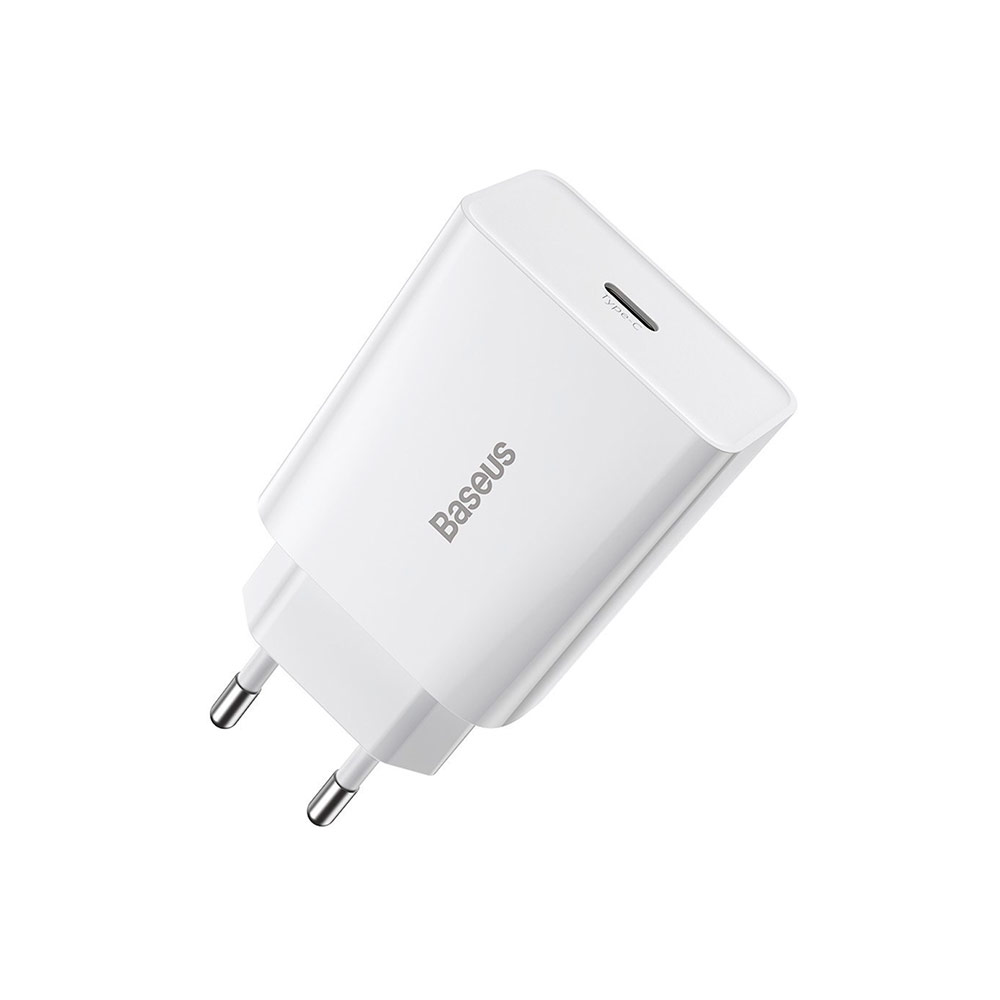 Сетевое зарядное устройство Baseus Speed Mini Quick Charger 1C (20W) (CCFS-SN02) Белый