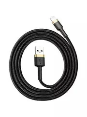 Купить Кабель Baseus Cafule Cable USB For lightning (2.4A, 1m) (CALKLF-BV1) Золото+Черный Кабель Baseus Cafule Cable USB For lightning (2.4A, 1m) (CALKLF-BV1) Золото+Черный