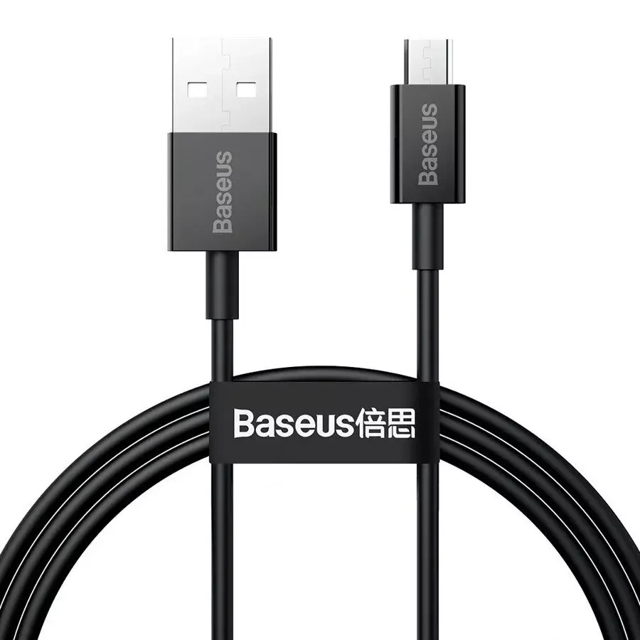 Кабель Baseus Superior Series Fast Charging Data Cable USB to Micro (2A, 1m) (CAMYS-01) Черный