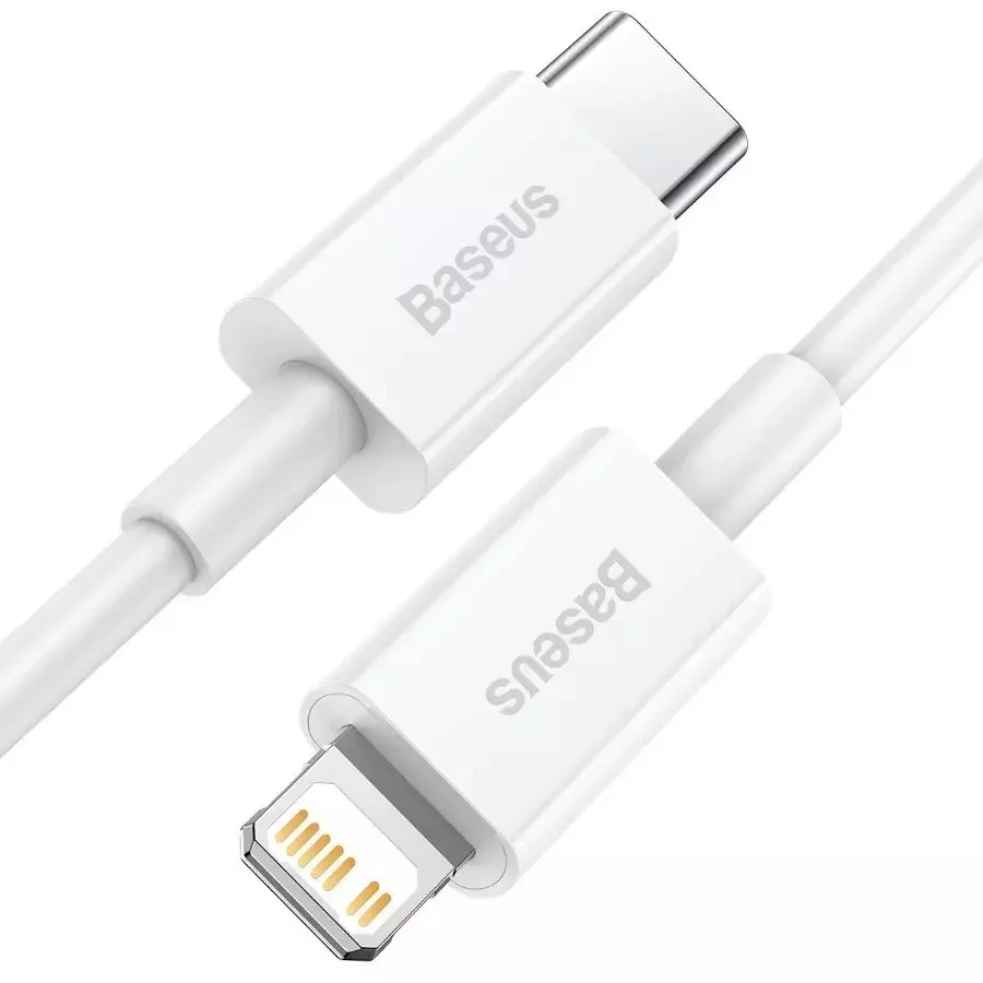 Купить Кабель Baseus Superior Series Fast Charging, Type-C - Lightning (20W, 1m) (CATLYS-A02) Белый Кабель Baseus Superior Series Fast Charging, Type-C - Lightning (20W, 1m) (CATLYS-A02) Белый
