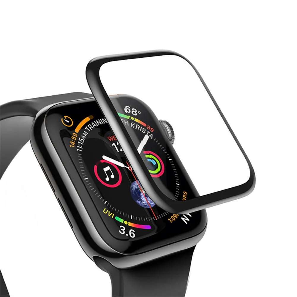 Защитное стекло Apple Watch 40mm FullGlue Черное