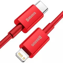 Купить Кабель Baseus Superior Series Fast Charging, Type-C - Lightning (20W, 1m) (CATLYS-A09) Красный Кабель Baseus Superior Series Fast Charging, Type-C - Lightning (20W, 1m) (CATLYS-A09) Красный