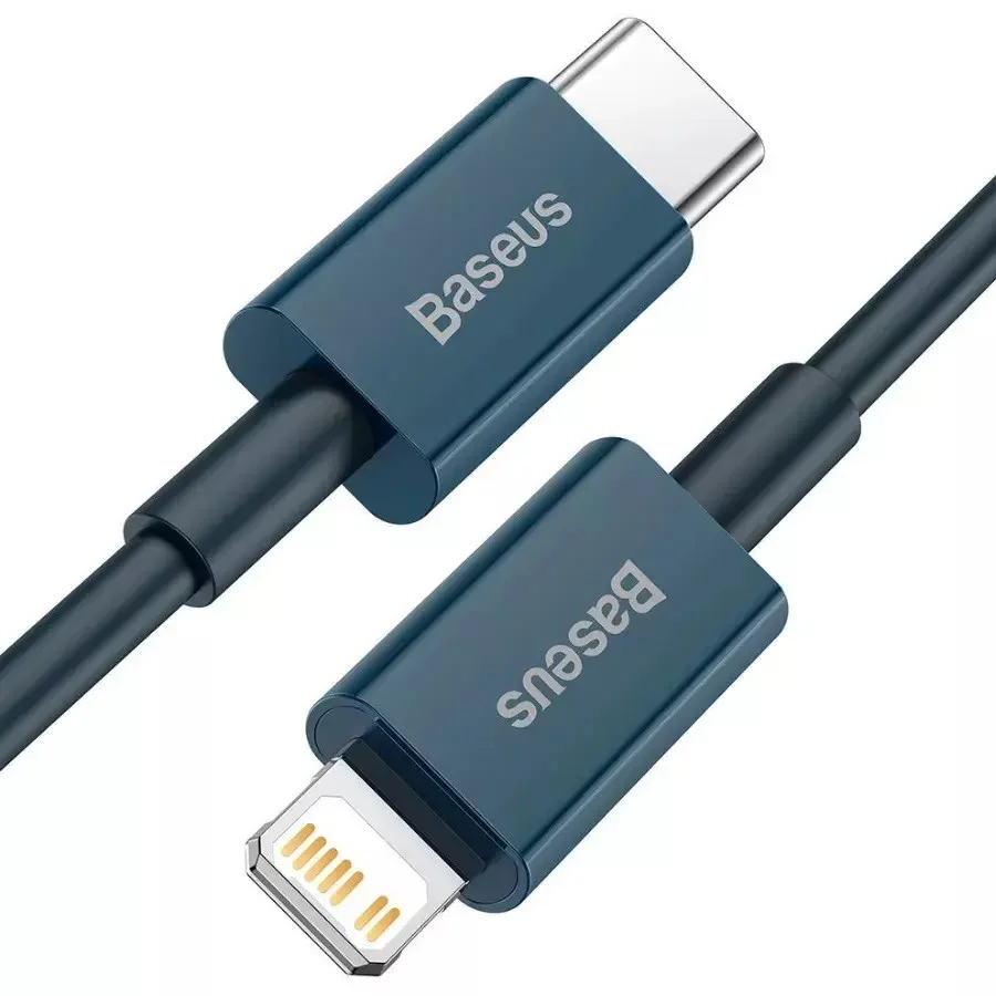 Купить Кабель Baseus Superior Series Fast Charging, Type-C - Lightning (20W, 1m) (CATLYS-A03) Синий Кабель Baseus Superior Series Fast Charging, Type-C - Lightning (20W, 1m) (CATLYS-A03) Синий