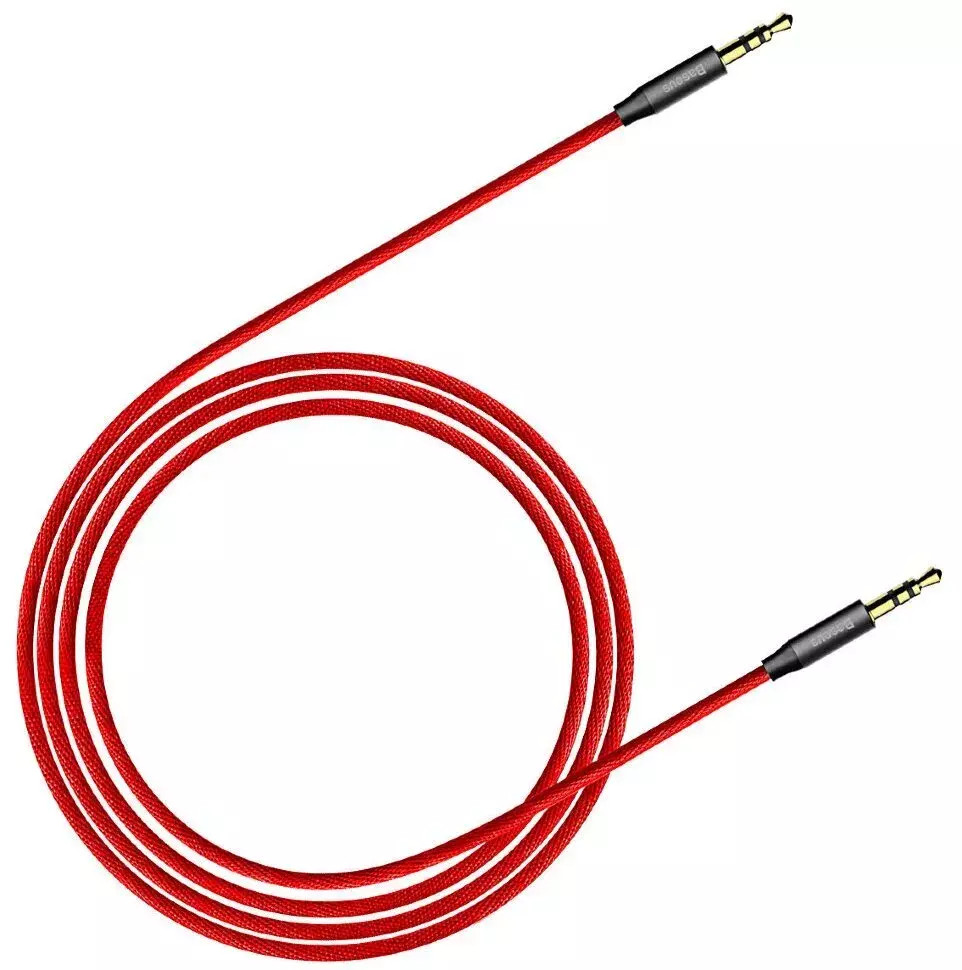Кабель AUX Baseus Yiven Audio Cable M30 (1m) (CAM30-B91) Красный+Черный