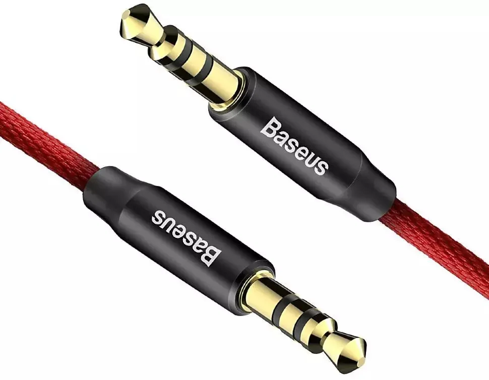 Кабель AUX Baseus Yiven Audio Cable M30 (1m) (CAM30-B91) Красный+Черный