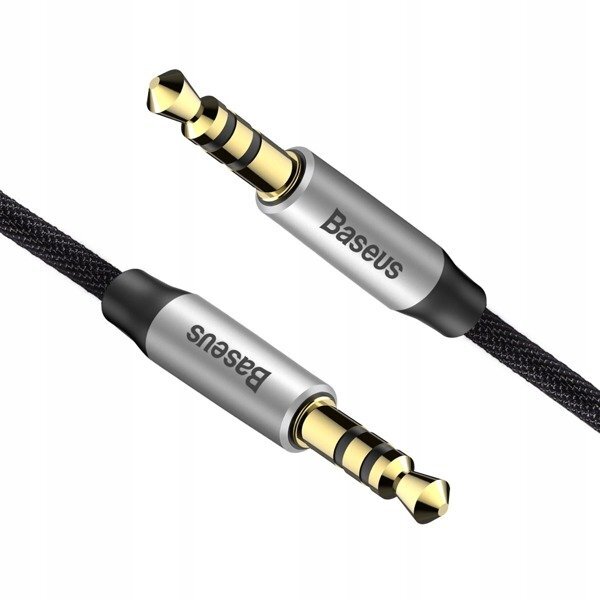 Кабель AUX Baseus Yiven Audio Cable M30 (1m) (CAM30-BS1) Серебро+Черный