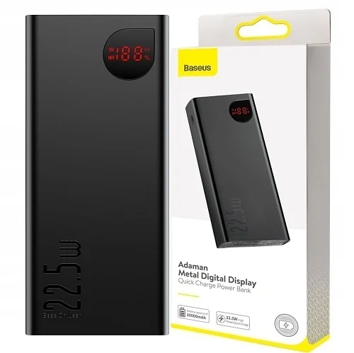 Внешний аккумулятор Baseus Adaman 20000 mAh/74Wh 22.5W (PPAD000101) Черный