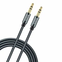 Купить Кабель AUX HOCO (UPA03) Tarnish mini jack 3.5mm (F - F) 1м Серый Кабель AUX HOCO (UPA03) Tarnish mini jack 3.5mm (F - F) 1м Серый