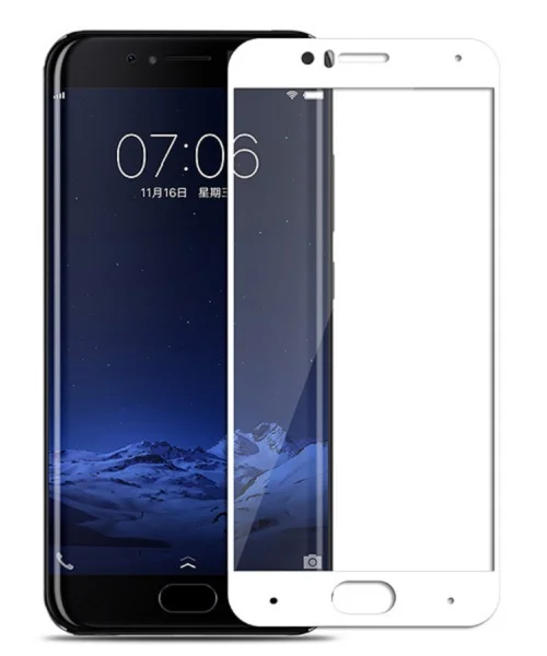 Защитное стекло Xiaomi Mi6 с твердой рамкой (White/Белое)