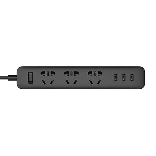 Сетевой фильтр Xiaomi Mi Power Strip 3 розетки и 3 USB порта Черный
